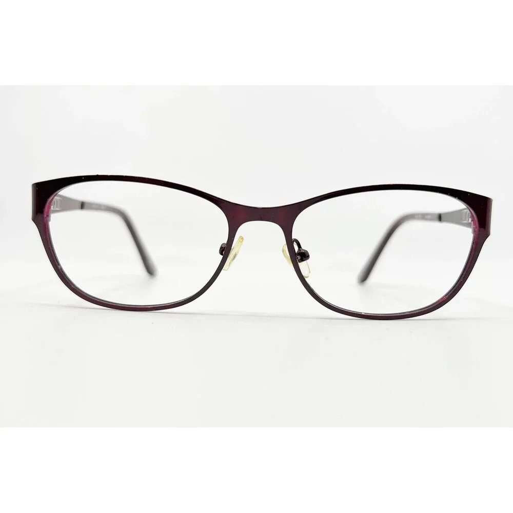 Bulova Alameda Eyeglasses Women Marsala Purple Cat Eye Frames 51-16-135